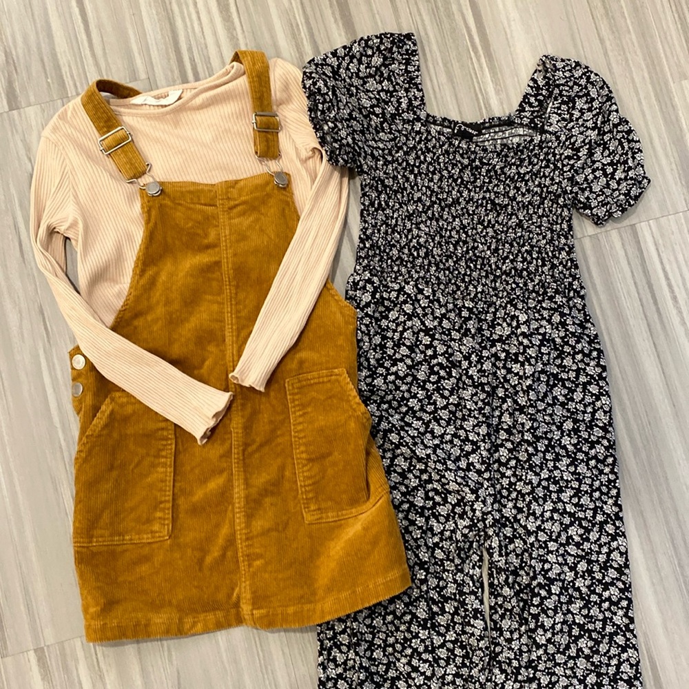Romper and overall set